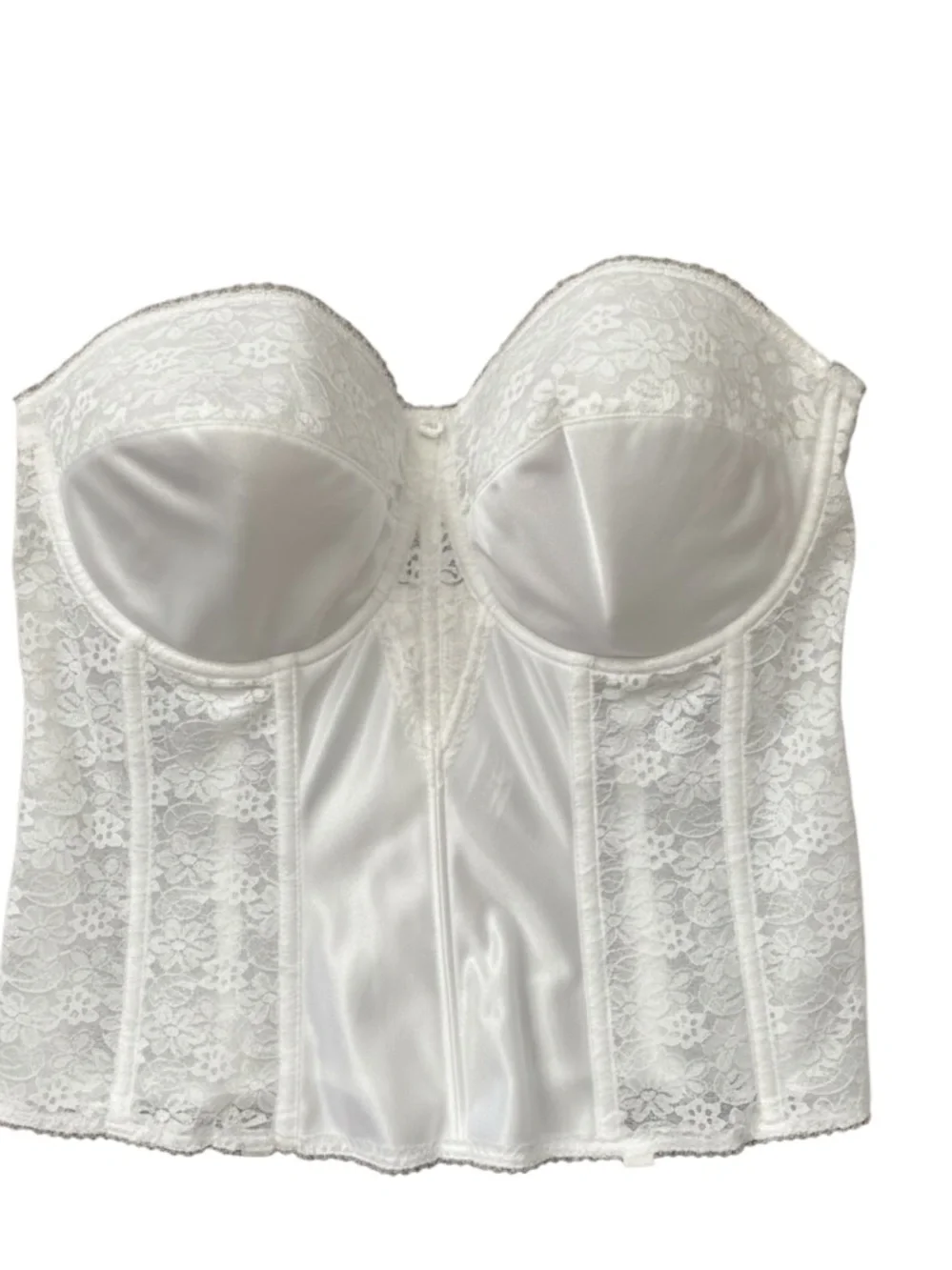 Dominique Colette White Lace Longline Corset 36F - Picture 4 of 10